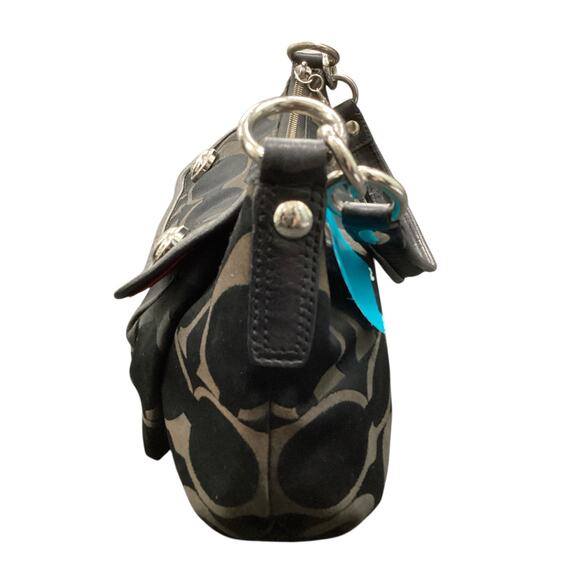 Coach Purse Women’s 1Size Small Canvas With C Logo Zipper 1 Handle Red Interior - Picture 5 of 10